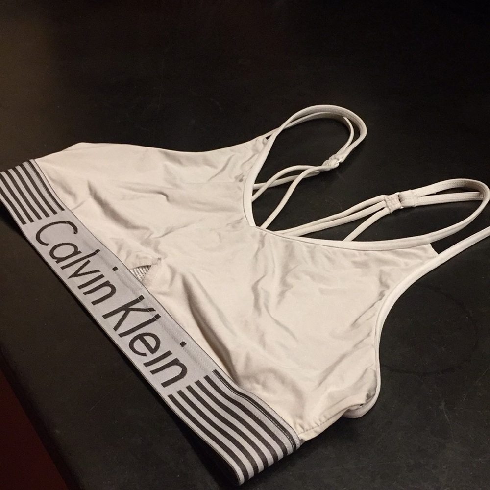 White Calvin Klein Bra Top